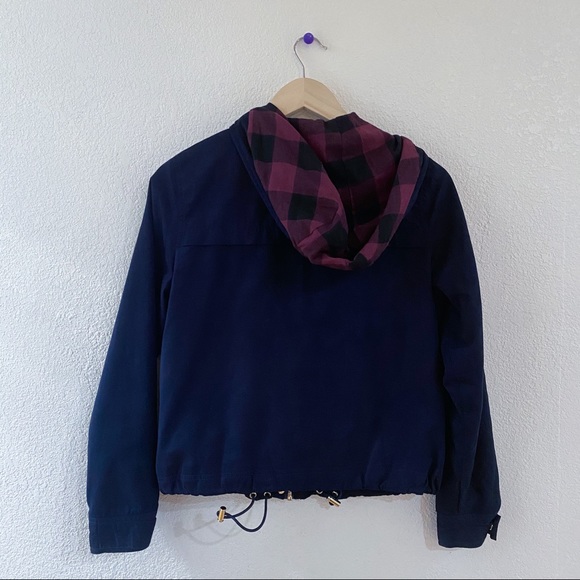 Forever 21 navy utility zip jacket - Picture 2 of 3